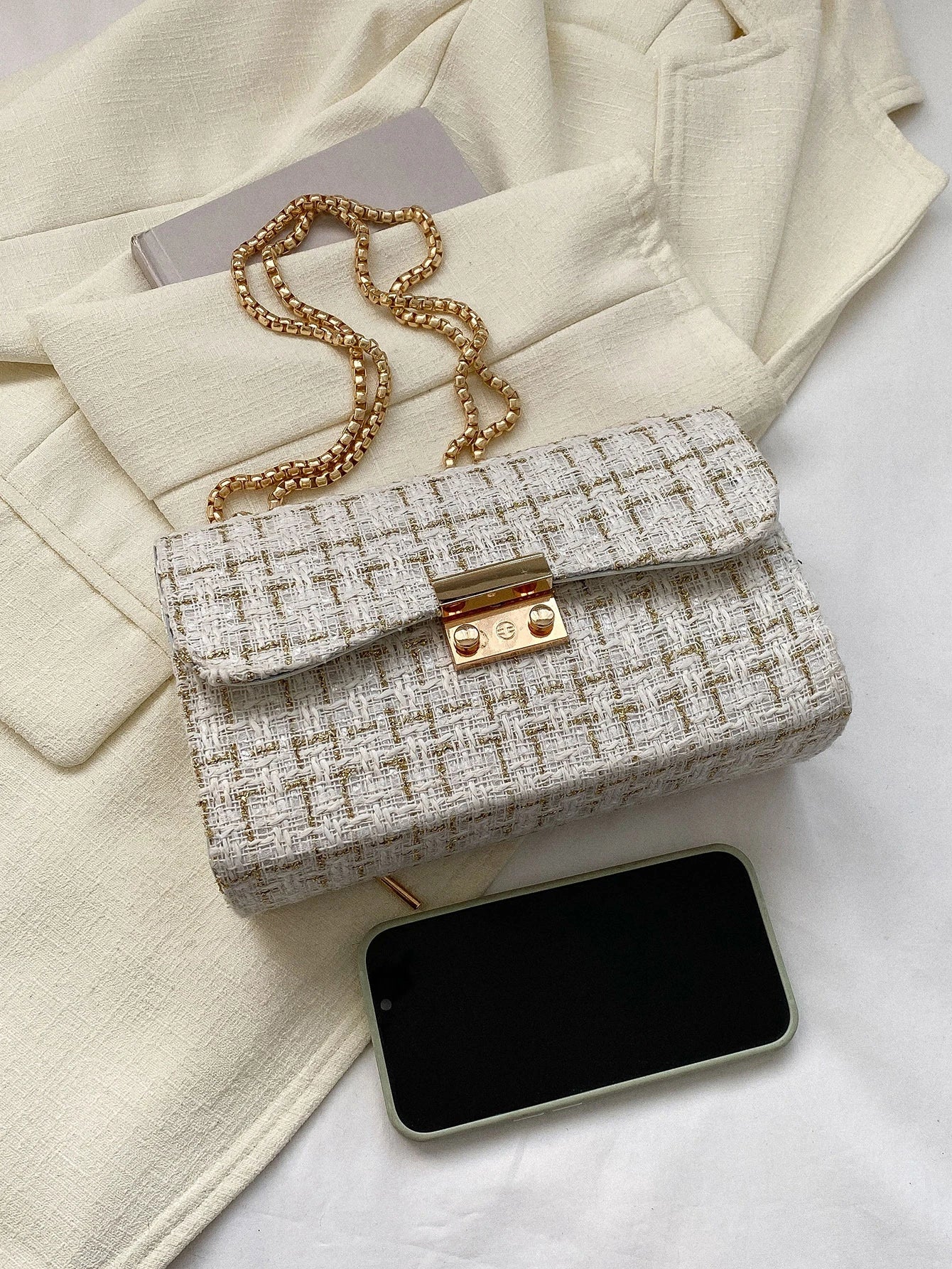 Klep gold handbag