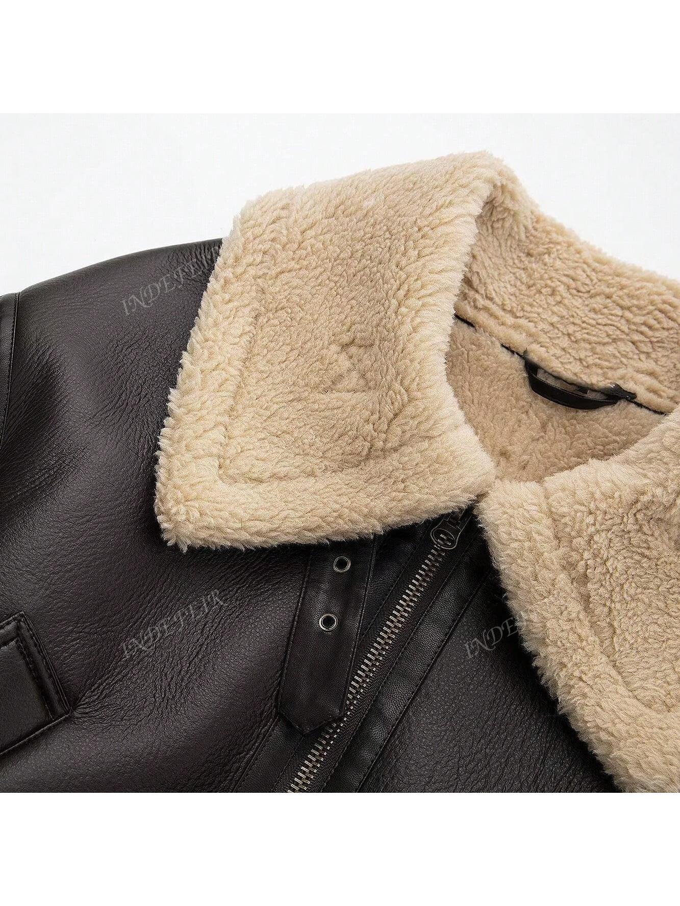 Dames Faux Fur Black