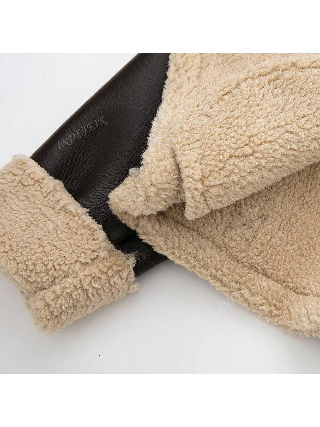Dames Faux Fur Black