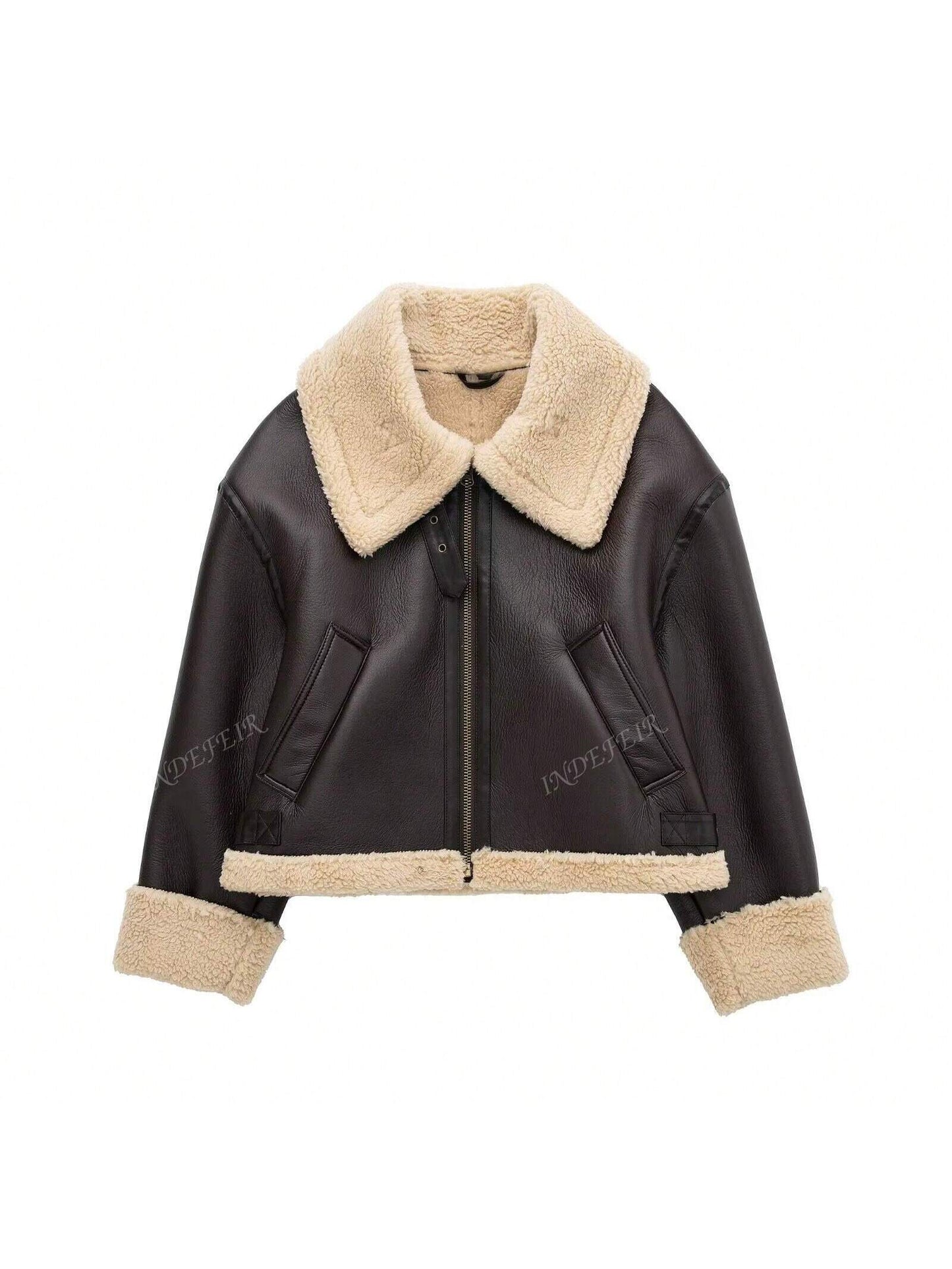 Dames Faux Fur Black