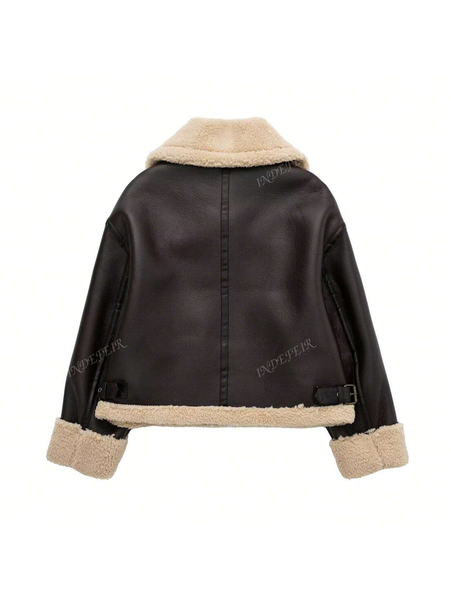 Dames Faux Fur Black