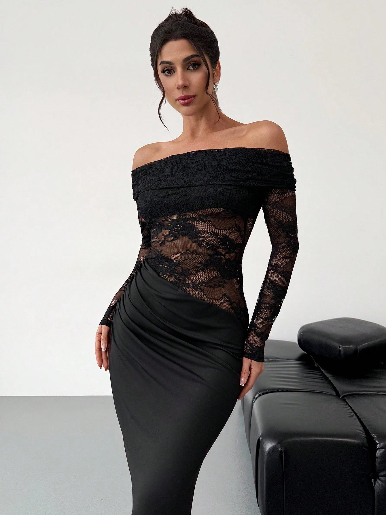 Black long classy dress