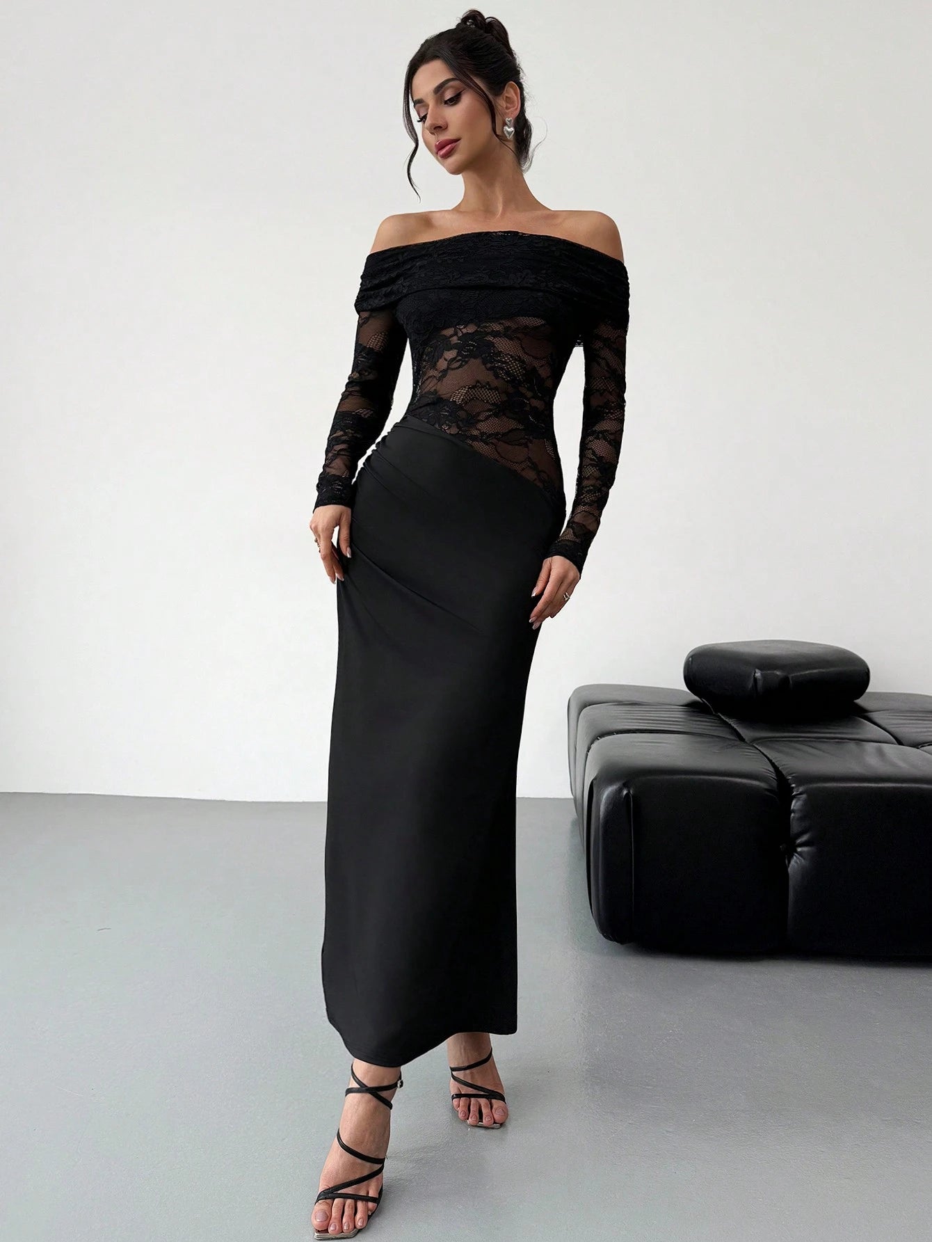 Black long classy dress