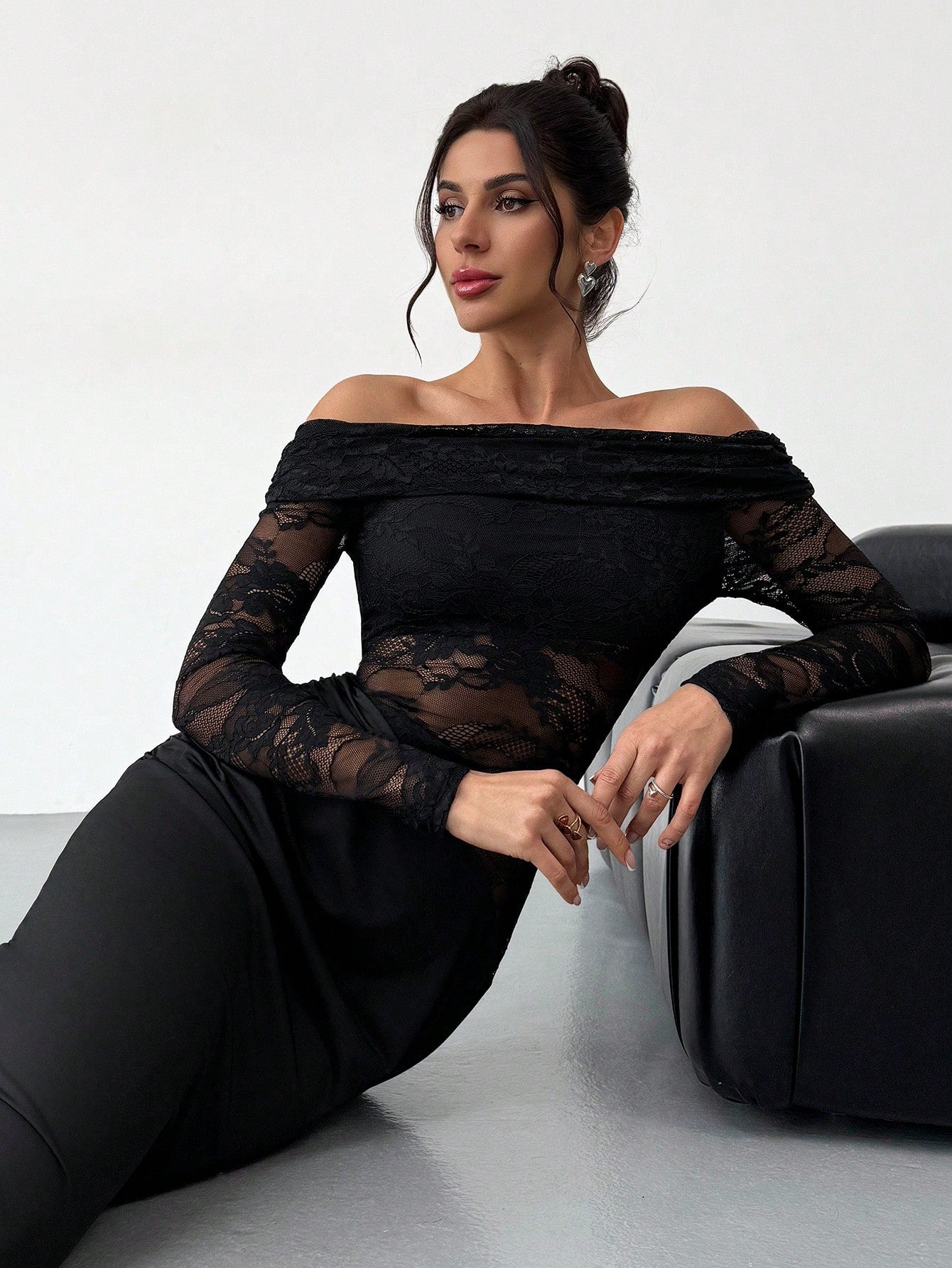 Black long classy dress